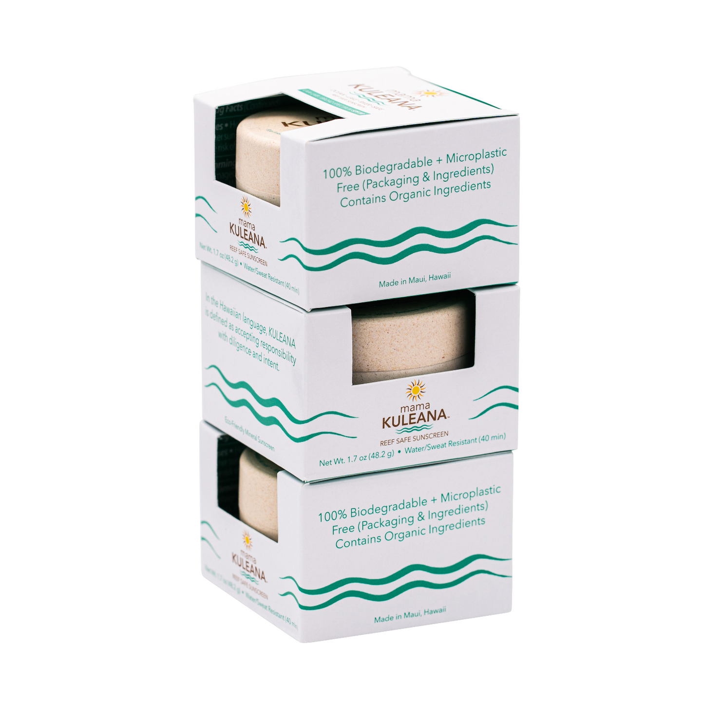 3 Pack Mama KULEANA Reef Safe Sunscreen